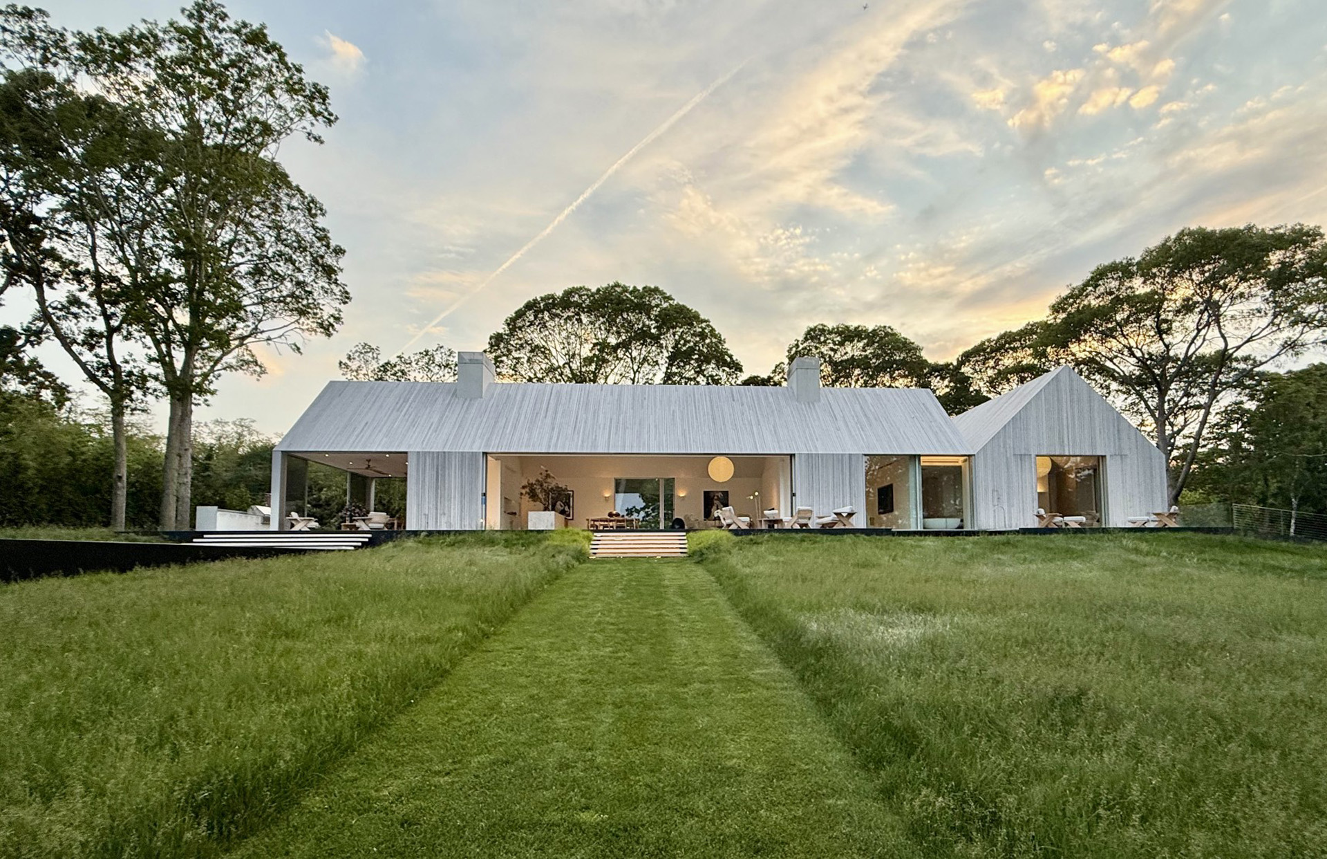 bespoke indoor/outdoor home facing Sag Harbor