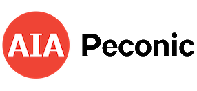 AIA Peconic Logo in Black